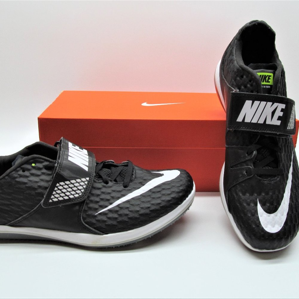 Nike Zoom HJ High Jump Elite Metal Spikes 806561 017 Black Track Shoes Mens 10